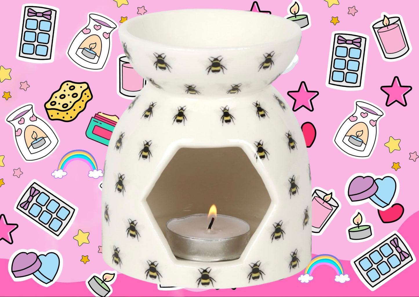 All over Bee print Burner